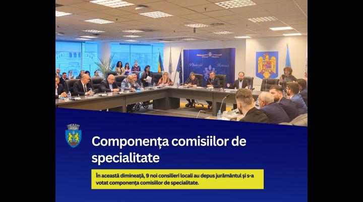 În ședința extraordinară de astăzi a Consiliului Local Ploiești a fost votată, cu unanimitatea consilierilor prezenți, componența comisiilor de specialitate.