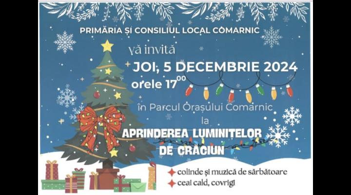 Când se aprinde iluminatul festiv în Comarnic