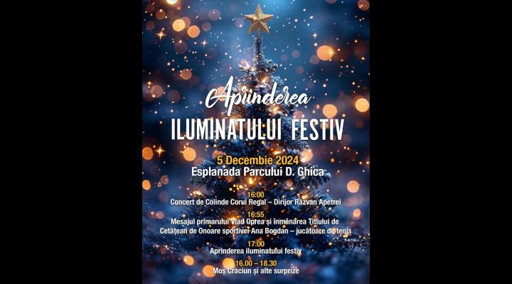 Când se aprinde iluminatul festiv în Sinaia/ Tenismena Ana Bogdan va primi distincția de Cetățean de Onoare