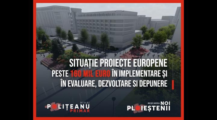 Situația proiectelor cu finanțare europeană la Ploiești, prezentată de Mihai Polițeanu