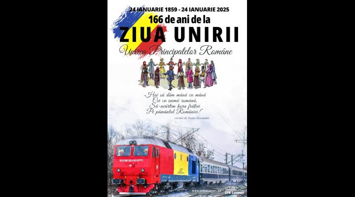 De Ziua Unirii Principatelor Române – 24 ianuarie, „Trenul Unirii” va face legătura între București și Iași