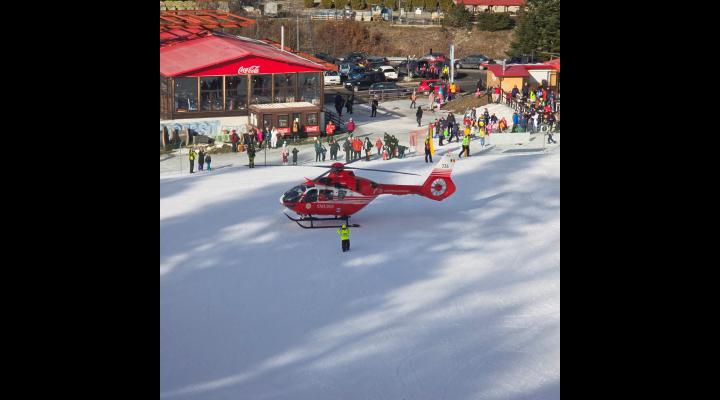 Accident grav la schi, în Azuga - IMAGINI