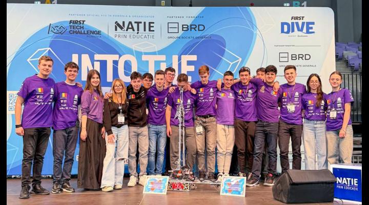 Echipa de robotică Ro2D2 de la Colegiul Național „Mihai Viteazul” Ploiești continuă să scrie istorie în competițiile internaționale și naționale de robotică