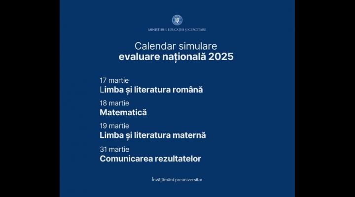 Se apropie simularea evaluarii nationale 