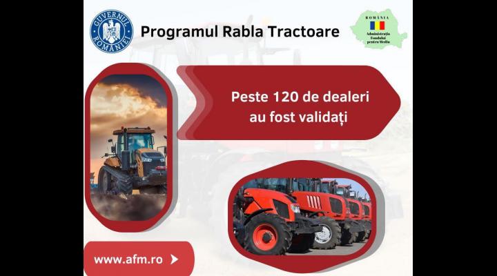 Peste 120 de dealeri au fost validați în cadrul Programului Rabla pentru Tractoare 