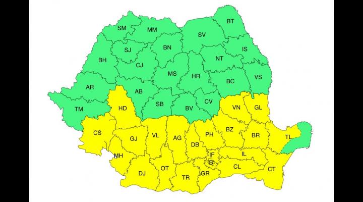 Nou cod galben de vreme rea