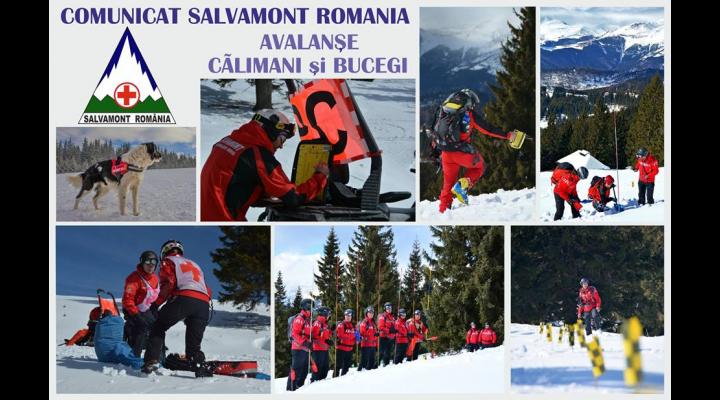 Salvamont Romania: există pericol de producere de noi avalanșe