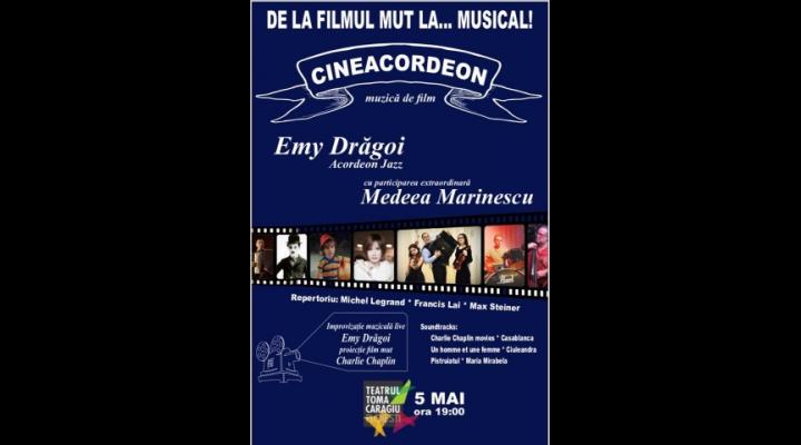 Concert Cineacordeon, la Teatrul "Toma Caragiu"
