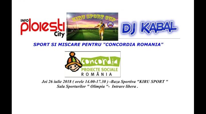 Sport si miscare pentru copiii de la Organizatia Umanitara "Concordia Romania "