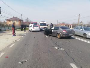 FOTO: Accident pe DN1B, la Valea Calugareasca