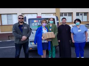 Ajutoare pentru personalul medical din Prahova din partea Fratiei Ortodoxe Sf. Mare Mucenic Gheorghe purtatorul de Biruinta si Protoieriilor Ploiesti si Valenii de Munte!