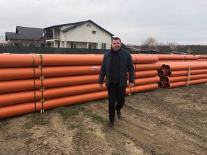Încep lucrările pentru rețeaua de canalizare din Râfov