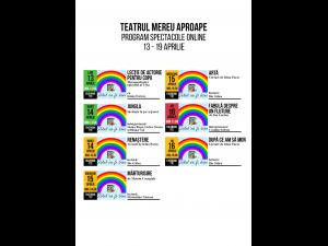 Program spectacole online ale Teatrului Toma Caragiu in perioada 13 " 19 aprilie