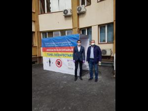 Solidaritate în Prahova/Un nou tunel de dezinfectare a fost donat SJU Ploiești