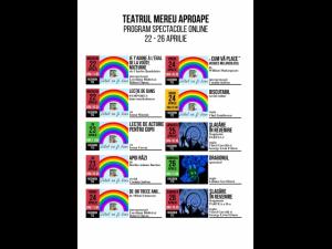 Program spectacole online ale Teatrului Toma Caragiu in perioada 22 " 26 aprilie
