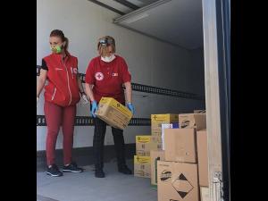Donatie pentru Spitalul Municipal și Spitalul de Pediatrie Ploiești de la Crucea Rosie Prahova