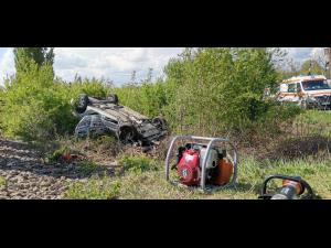 Sindicatul Poliției Locale "Mihai Viteazul": Autospeciala lovită de tren în Dumbrava mergea la un apel pe 112