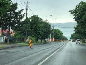 Lucrări de asfaltare la intrarea în Ploiești