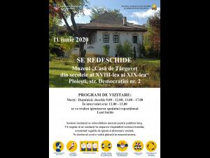Joi, 11 iunie 2020, se redeschide Muzeul "Casă de Târgoveț din secolele al XVIII-lea - al XIX-lea"