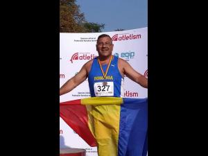 Veteranul I.J.J. PRAHOVA plt. adj. Boboc Gheorghe, pe podium la Campionatul Național de Atletism MASTERS