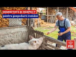 Bogdan Toader: “Deputații PSD nu vor accepta niciodată ca țăranului român să-i fie îngrădit dreptul de a crește porci în propria-i gospodărie!”