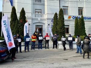 Salariații OMV PETROM au protestat inclusiv în Ploiești