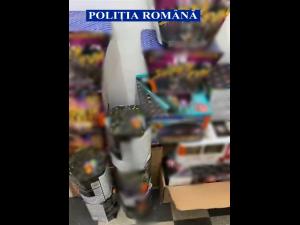 Peste 500 de kg de articole pirotehnice confiscate de polițiștii prahoveni