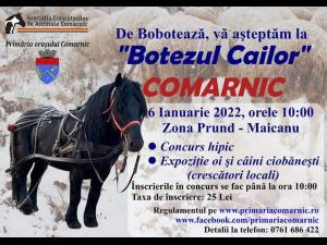 „Botezul cailor”, concurs hipic organizat la Comarnic pe 6 Ianuarie 2022