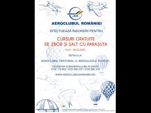 Cursuri gratuite de zbor și salt cu parașuta, la Aeroclubul din Ploiești/Care sunt condițiile