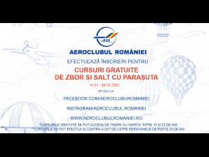 De azi, start pentru înscrierile la cursurile  pentru planor, ULM și parașutism