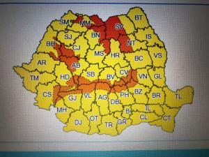 VIDEO Cod portocaliu de vânt puternic în nordul județului Prahova