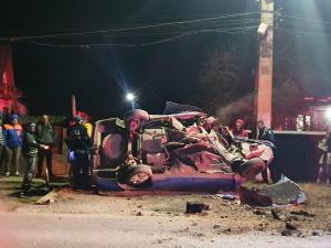 FOTO/VIDEO - Doua persoane decedate, intr-un grav accident produs la Ciorani