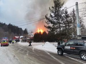 Incendiu la o casa din Cheia