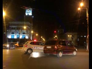 FOTO: Masina de politie, implicata intr-un accident produs in zona centrala a Ploiestiului