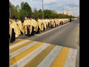 După doi ani de pauză, la Ploiești a avut loc Procesiunea de Florii