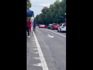 Accident la antrenamentele din cadrul concursului de îndemânare auto din Ploiești/Ferrari, scăpat de sub control