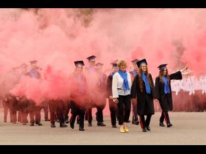 FOTO Ultimul clopoțel pentru peste 100 de liceeni de la Colegiul Naţional Militar "Dimitrie Cantemir" Breaza