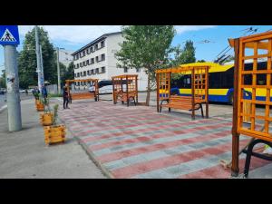 Zona aferentă terminalului traseului 44 din Ploiesti, reamenajata de SGU