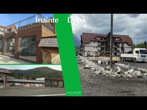 Construcțiile ilegale din Sinaia, demolate