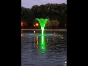 FOTO - Fântână arteziană, amenajată în lacul din Parcul Regele Mihai I, din Ploiești