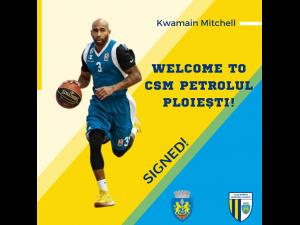 Conducător de joc american pentru CSM Petrolul Ploieşti: campionul Elveţiei, Kwamain Mitchell!