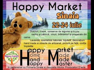 Happy Market Sinaia - mini festival de shopping și divertisment, în perioada 22-24 iulie