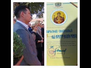 Deputatul Bogdan Toader a primit diploma omagiala din partea Patriarhului Daniel