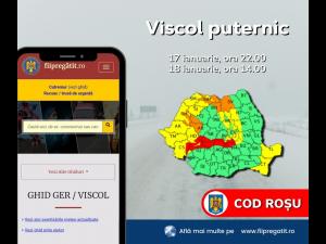 Localitățile din Prahova vizate de codul roșu de vreme severă