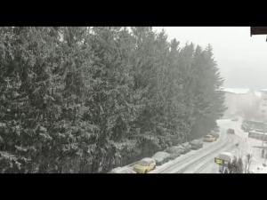 COD GALBEN de ninsori si viscol la munte/ La Sinaia ninge deja  - VIDEO