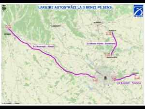 Largire la trei benzi pe trei autostrazi din Romania, inclusiv A3