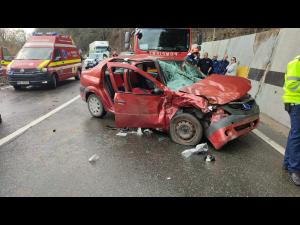 FOTO: Accident grav pe DN1, la Posada