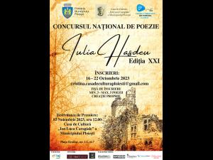 Concurs Național de Poezie „Iulia Hasdeu” pentru liceeni/Înscrierile încep luni