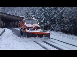 A nins pe Transfagarasan - VIDEO