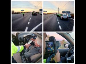 Se întâmplă acum! Acțiune rutieră pe Drumul Național 1, în afara orașului Băicoi - FOTO